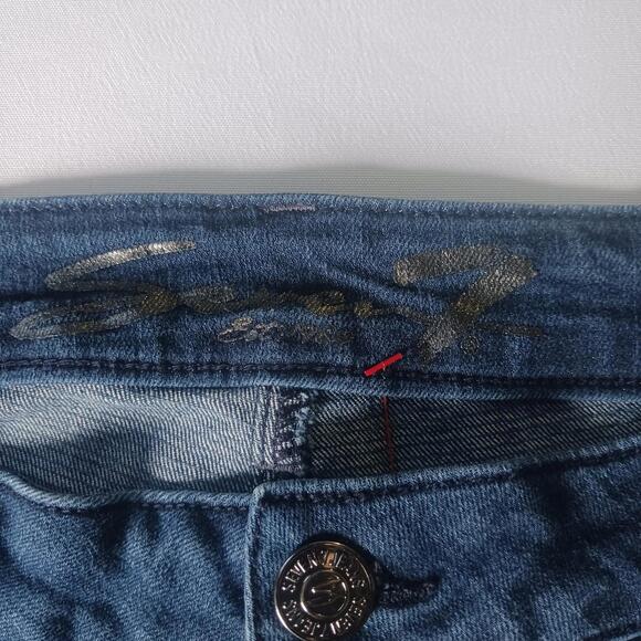 Seven7 Flare Women's Blue Cotton Blend Denim Bootcut Jeans Size 16 (36×32) - Picture 5 of 16